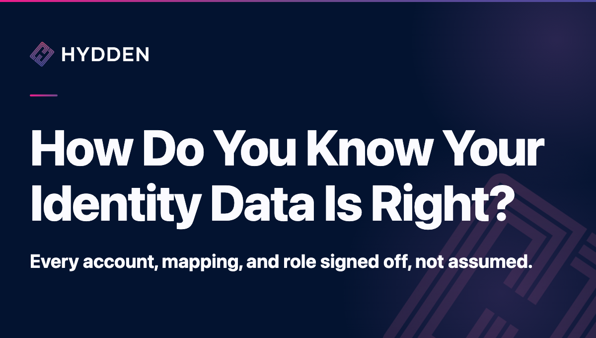 How Do You Know Your Identity Data Is Right?