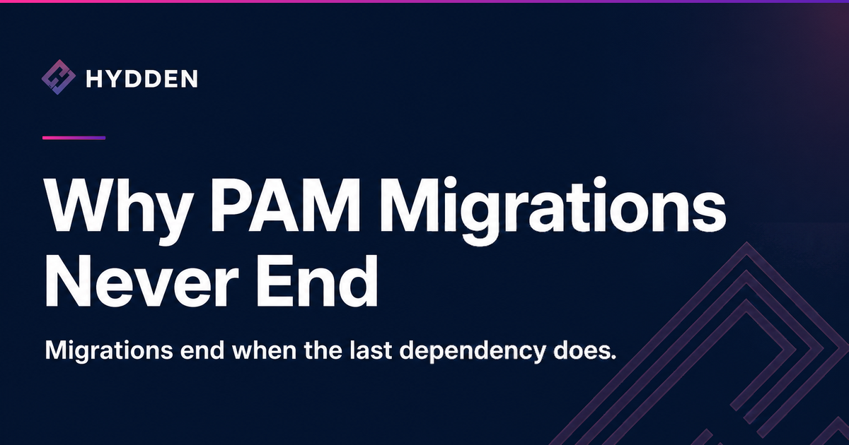 Why PAM Migrations Never End